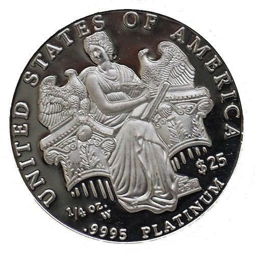 1/4 Oz Platinum Coin Liberty USA